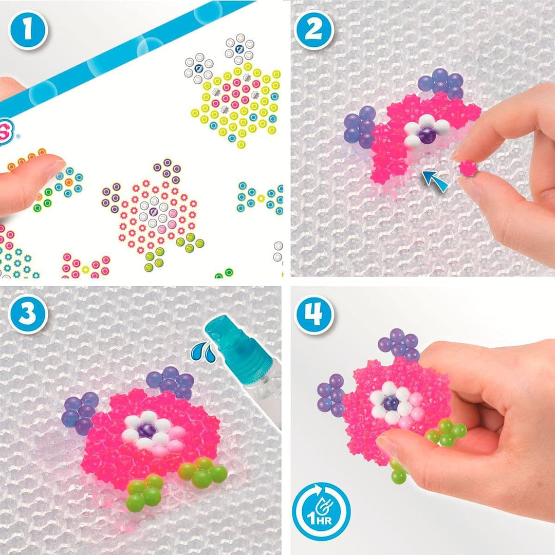 Aquabeads - 35144 Verrückte Monster Bastelset, Wasserperlen Bastelset für Kinder ab 4 Jahren, Bastel