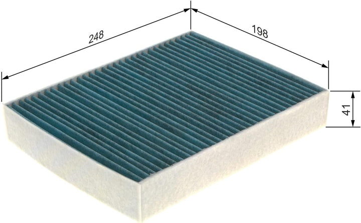 Bosch Automotive A8543 - Innenraumfilter Filter+ Antibakterielle Innenraumfilter, Antibakterielle In