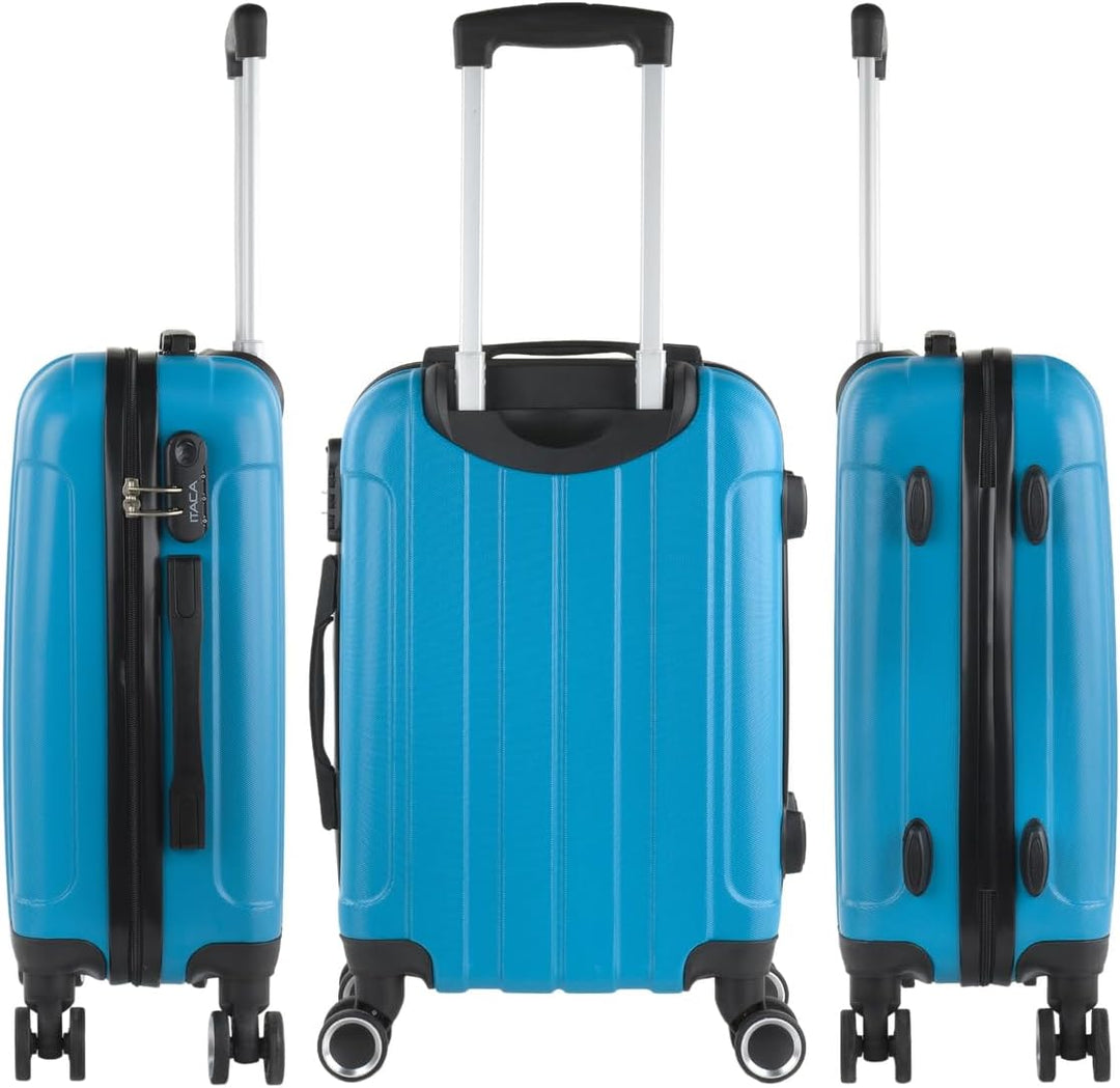 ITACA - Trolley Handgepäck Cabin Trolley Koffer Reisekoffer Hartschalenkoffer mit Zahlenschloss - Ka