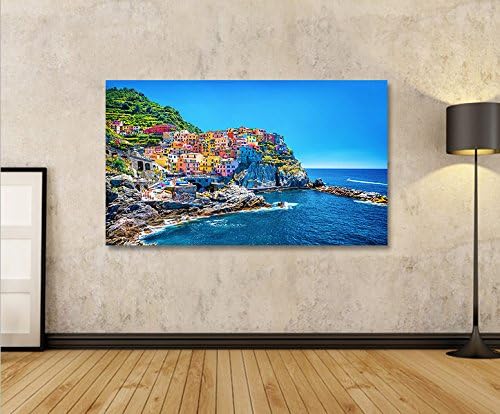 islandburner Bild Bilder auf Leinwand Cinque Terre Italien 1p XXL Poster Leinwandbild Wandbild Dekoa