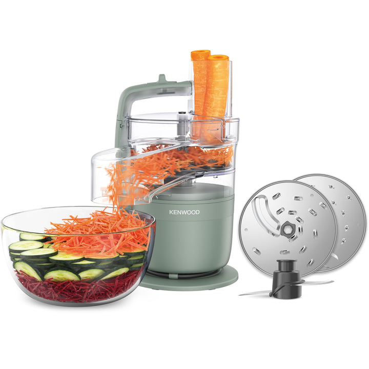 Kenwood MultiPro Compact – Kompakte Küchenmaschine mit Express Serve, Edelstahlmesser, Schneid- und
