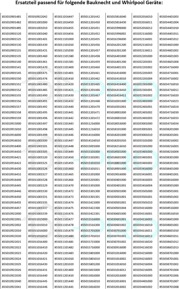 DL-pro Türscharnier Set oben + unten für Bauknecht Whirlpool 481231018626 Scharnier Kit Hettich für