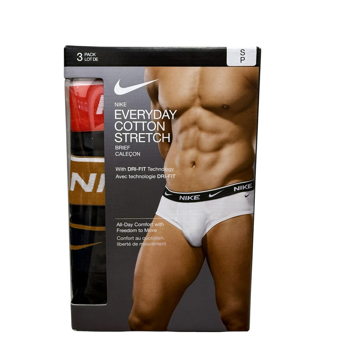 NIKE Baby - Jungen 0000ke1006 Underwear S Ex1 - Blk Light Crimsn Desrt Ochre, S Ex1 - Blk Light Crim