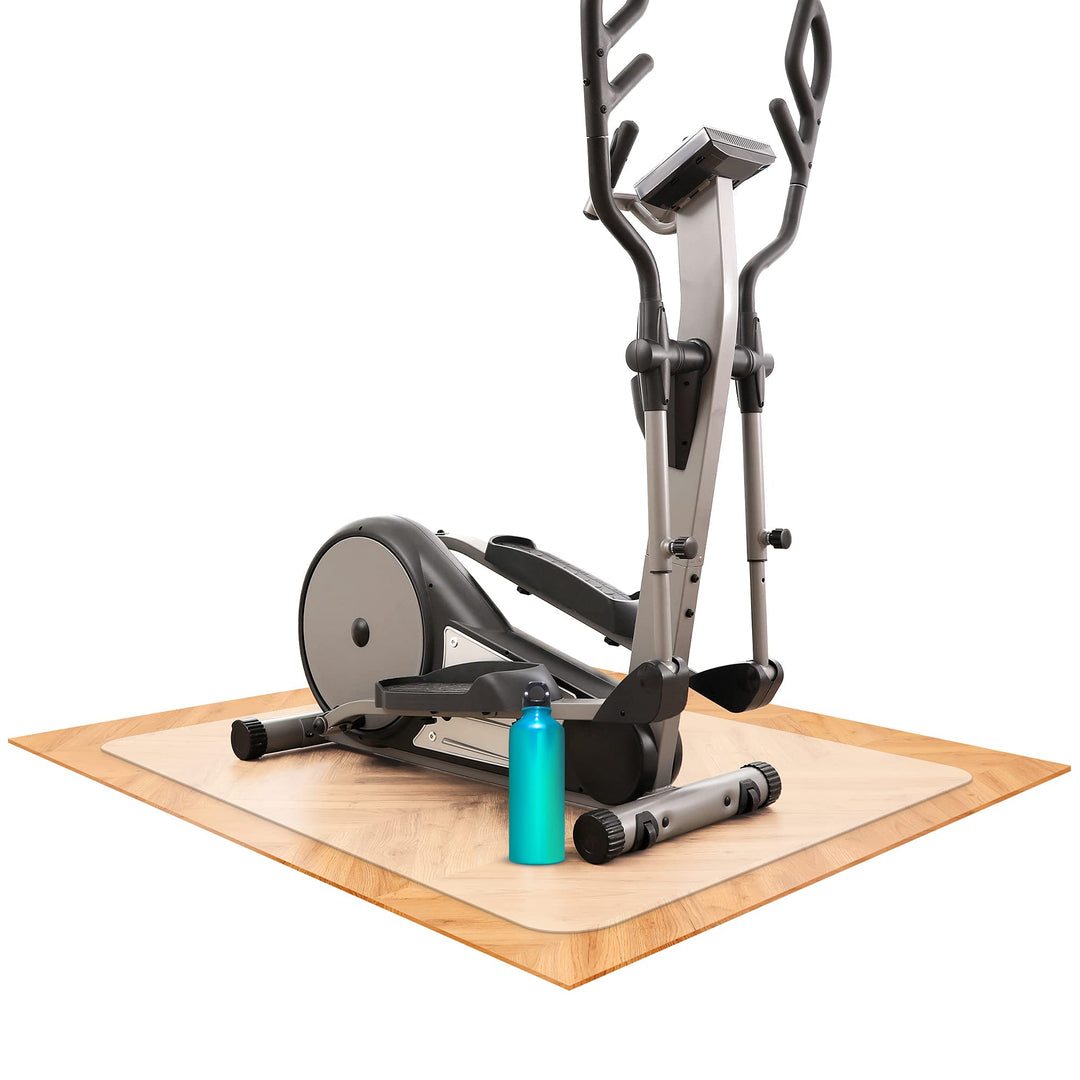 Bodenschutzmatte für Fitness und Sportgeräte - rutschfeste Unterlage für Crosstrainer, Heimtrainer,