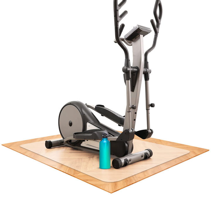 Bodenschutzmatte für Fitness und Sportgeräte - rutschfeste Unterlage für Crosstrainer, Heimtrainer,