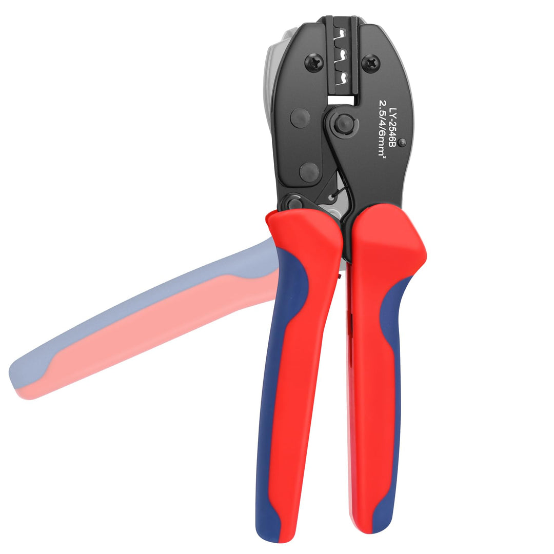 Elecoutek Solar Crimpzange Solarstecker Crimper Crimpwerkzeug 26-10 AWG für 2,5/4,0/6,0 mm² Solar Ka