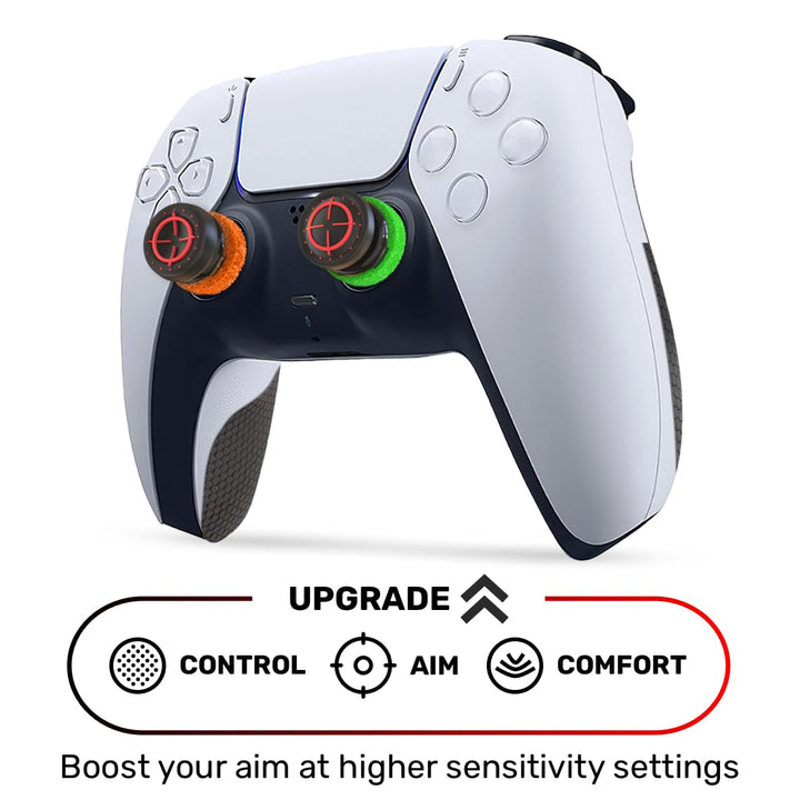 ProFPS PS5 Zubehör - 6x Precision Rings & 2x Mixed PS5 Sticks & PS5 Controller Grip - PS5 Controller