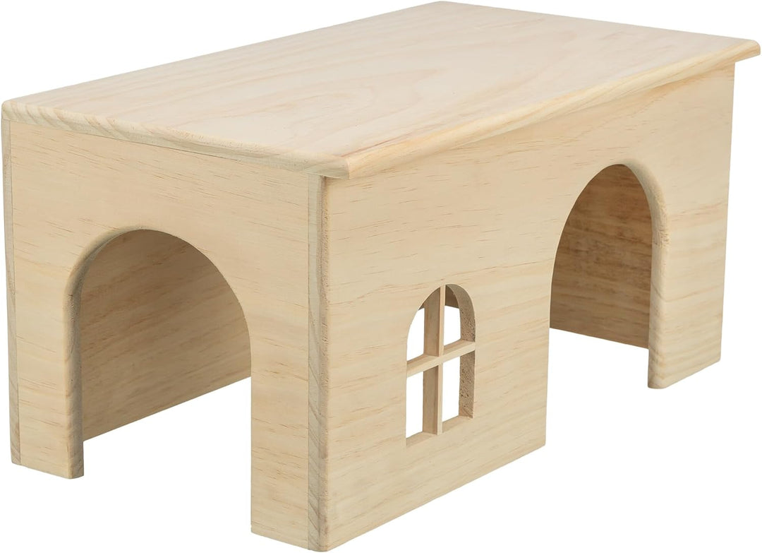 TRIXIE "HAUS, NAGELFREI, ZWERGKANINCHEN, HOLZ, 40 × 20 × 23 CM" für Meerschweinchen und Zwergkaninch