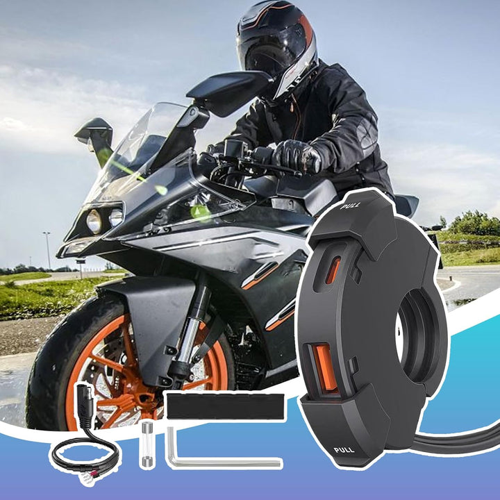 Motorrad USB-Anschluss,Tablet-Ladestecker | Spritzwassergeschützter PD30W USB-Adapteranschluss Für L