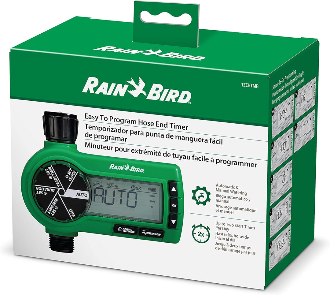 Rain Bird Professional Grade 1zehtmr Electronic Digital Schlauch End Timer/Controller, One Zone/Stat