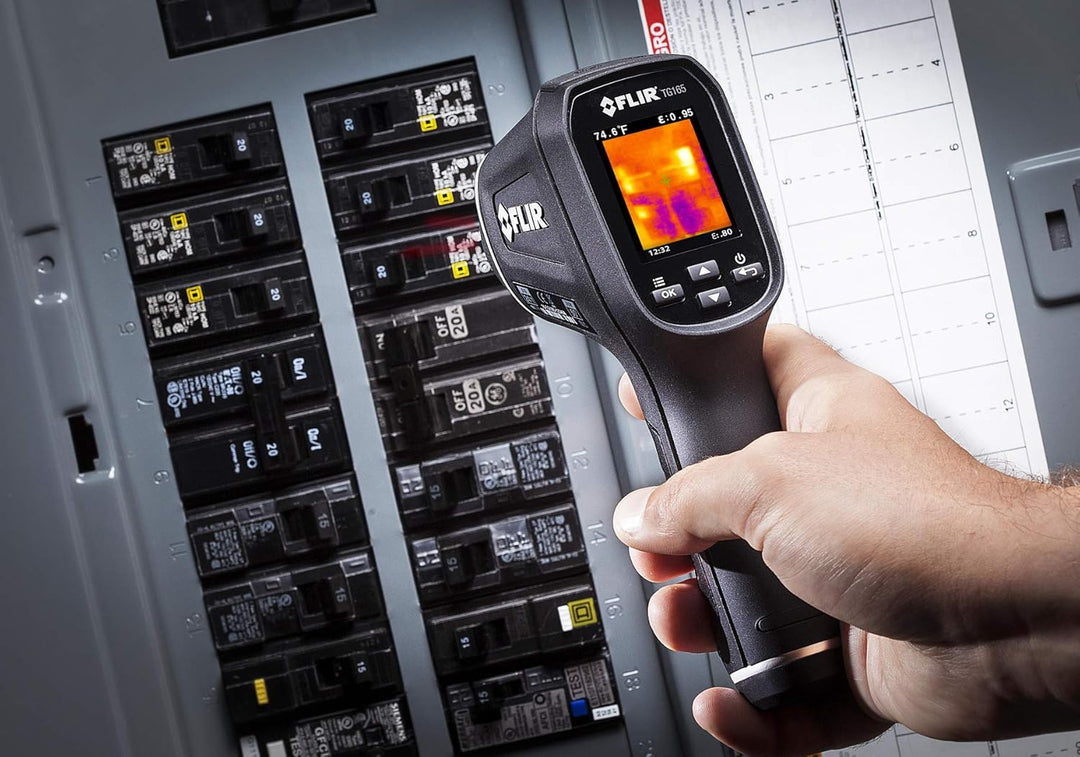 FLIR TG165-X Thermal Imaging Camera with Bullseye Laser: Commercial Grade Infrared Camera for Buildi