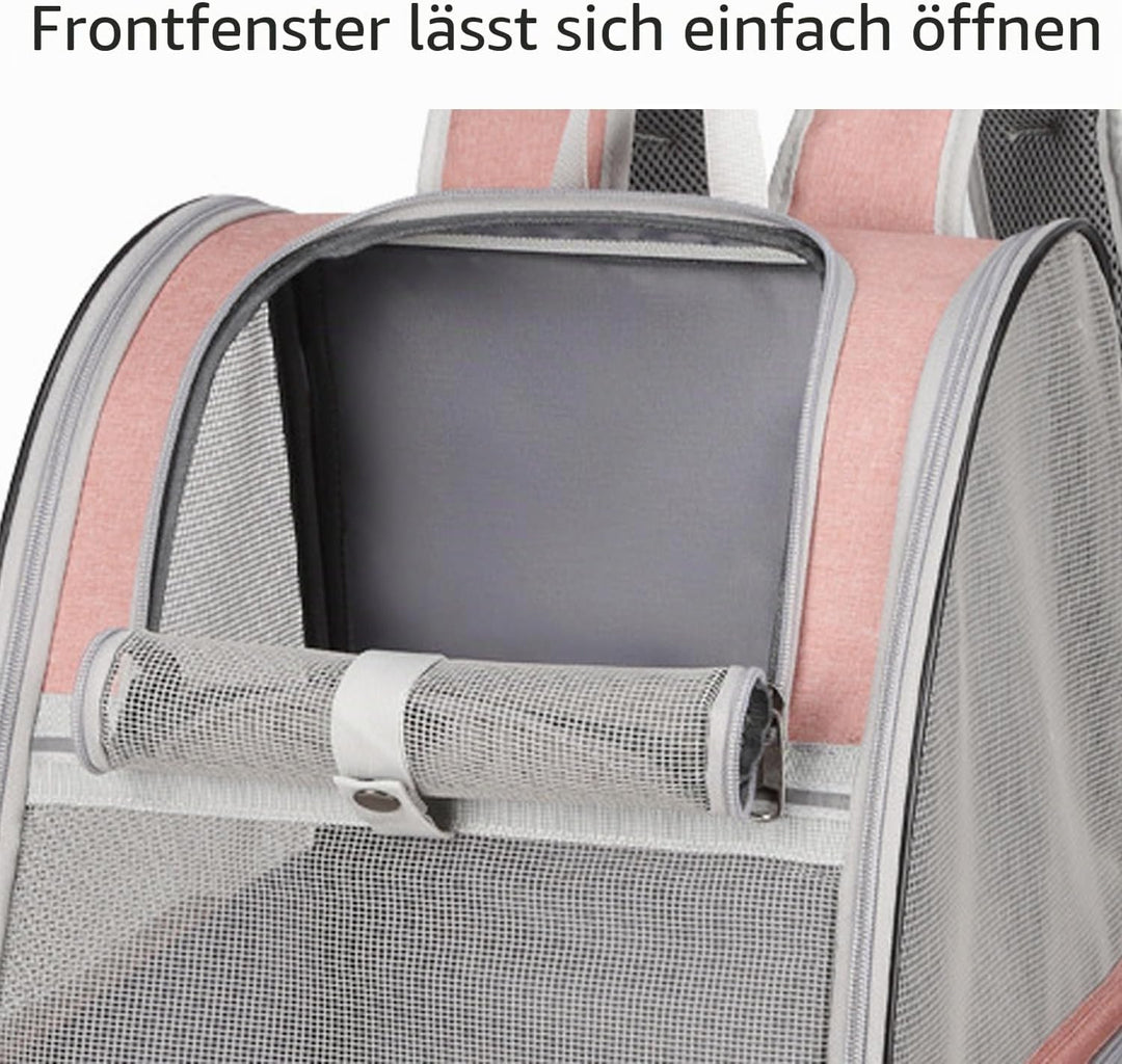 Haustier-Rucksack für Hunde, Katzen, Welpen, Vollständig Belüftetes Netzgewebe, von Fluggesellschaft