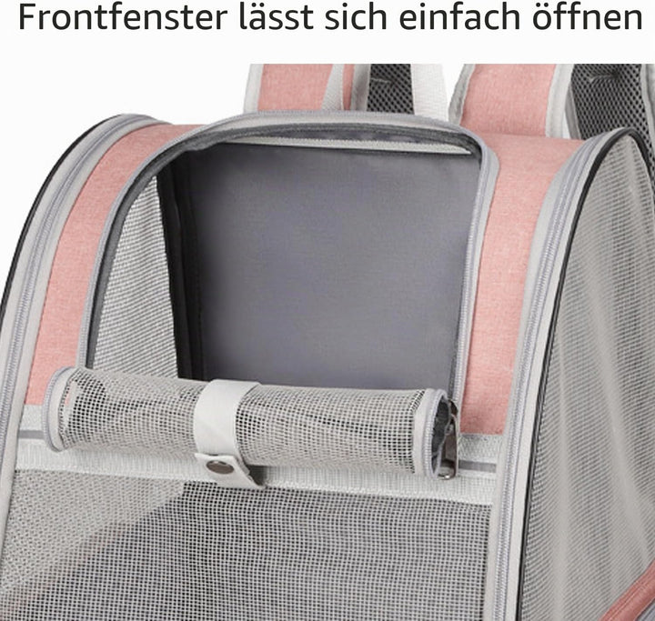 Haustier-Rucksack für Hunde, Katzen, Welpen, Vollständig Belüftetes Netzgewebe, von Fluggesellschaft