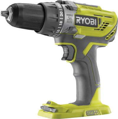 RYOBI 18 V ONE+ 6-tlg. Akku-Combo-Kit RCK182O-242SZL, Schlagbohrschrauber, Winkelschleifer, 2x Akkus