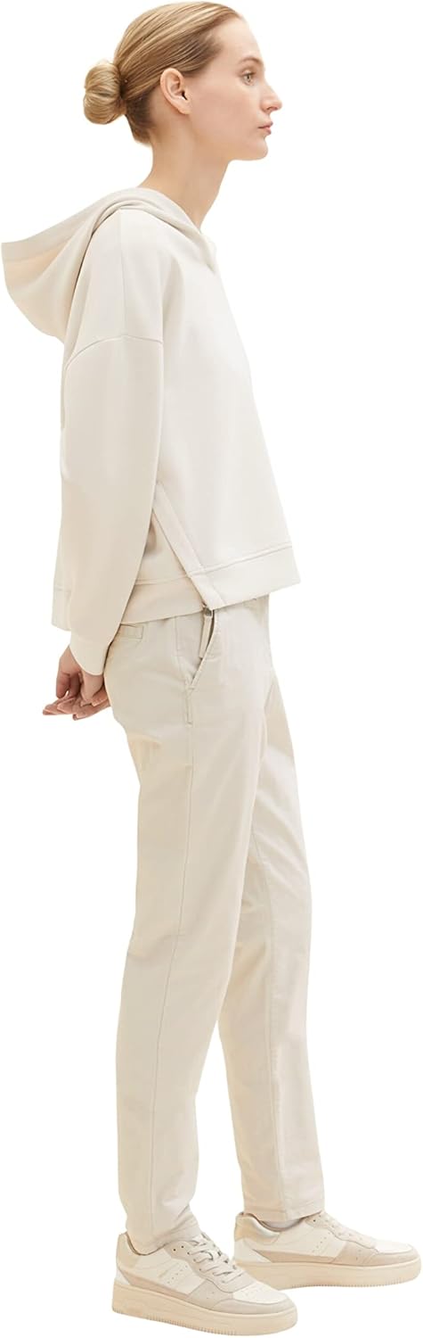 TOM TAILOR Damen Chino Slim Fit Hose 34W / 30L 12365 - Dusty Beige, 34W / 30L 12365 - Dusty Beige