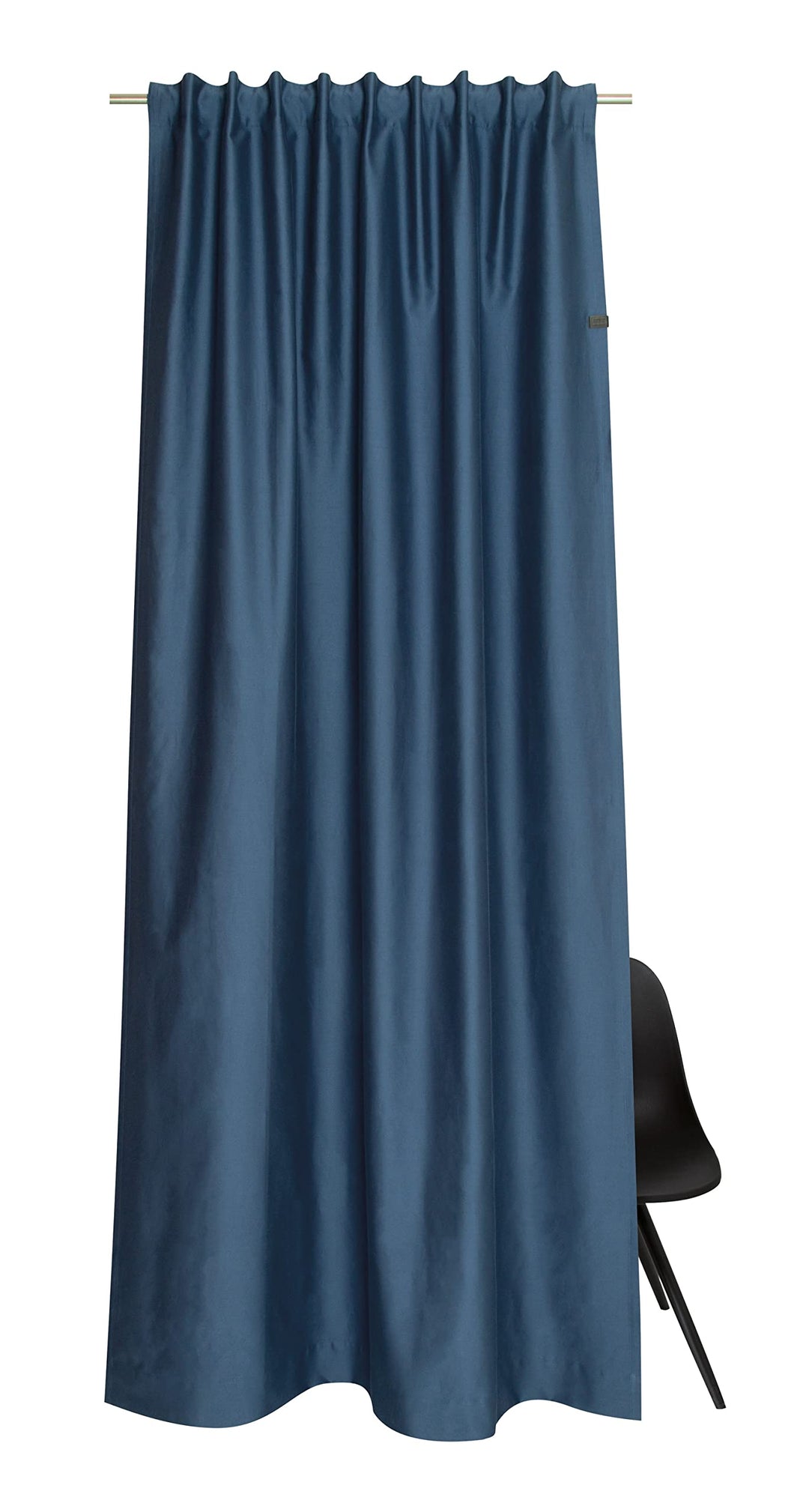 Schöner Wohnen Kollektion Gardine Soft 130x250 - Vorhang Blickdicht blau Baumwollmix - Vorhänge Wohn