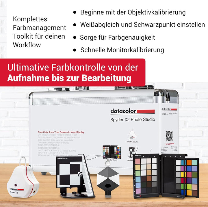 Datacolor Spyder X2 Photo Studio Kit: Das ultimative Farbmanagement-Toolkit für Fotografen für präzi