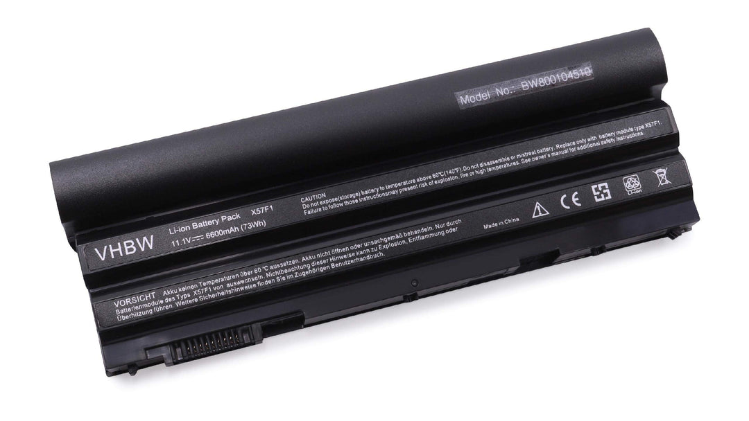 vhbw Li-Ion Akku 6600mAh (11.1V) kompatibel mit Dell Latitude E5420, E5430, E5520, E5530, E6120, E64