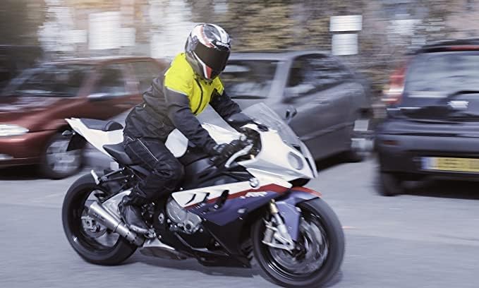 Jet Motorradjacke Herren Mit Protektoren Textil Wasserdicht Winddicht Tourer, Fluro XS