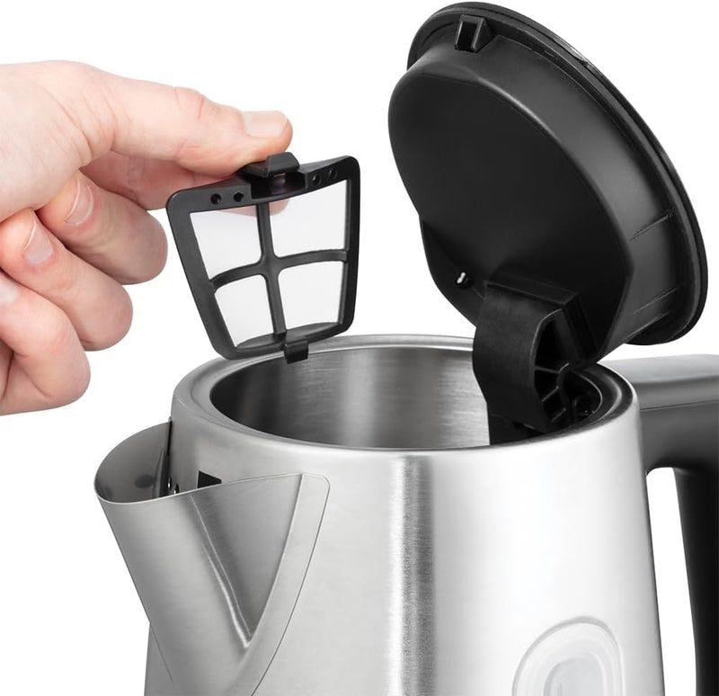 Russell Hobbs Wasserkocher (für heisses Wasser, Tee oder Kaffee, 1,7l Kapazität,Edelstahl,Perfect-Po