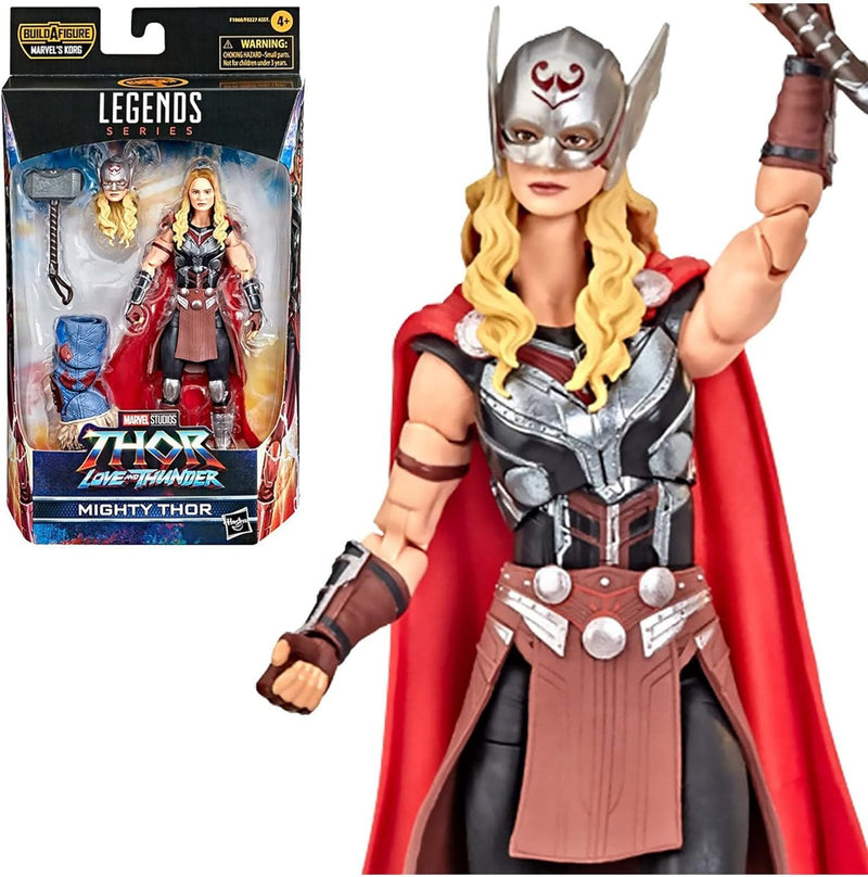 Hasbro Marvel Legends Thor: Love and Thunder 15 cm grosse Mighty Thor Action-Figur, 4 Accessoires, 1