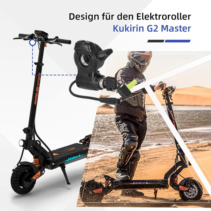 ulip Daumengas Elektroroller Kurzwahl Daumen Beschleuniger Trigger Shifter Dial für Kukirin G2 Maste