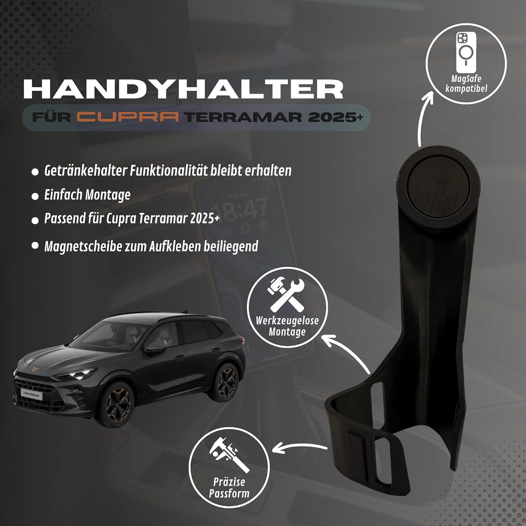 Handyhalterung kompatibel mit Cupra Terramar (ab Bj. 2024) – Passgenauer Smartphone-Halter für den G