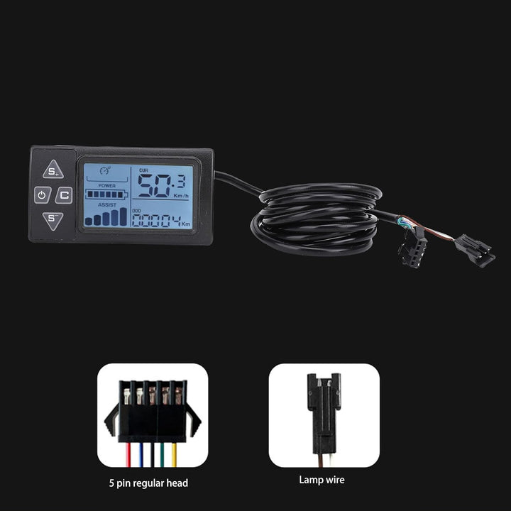 BuyWeek E-Bike Brushless Motor Controller Kit, 36V 48V 250W 350W 15A 3 Modus Sinuswellen Regler mit
