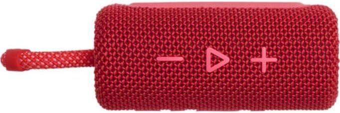 JBL GO 3 kleine Bluetooth Box in Rot – Wasserfester, tragbarer Lautsprecher für unterwegs – Bis zu 5