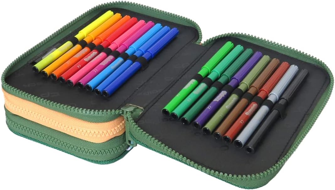 Coolpack F067662, Mäppchen JUMPER 3 TOUCANS, Green 19.5 x 12.5 x 6.5 cm Muster 13, 19.5 x 12.5 x 6.5