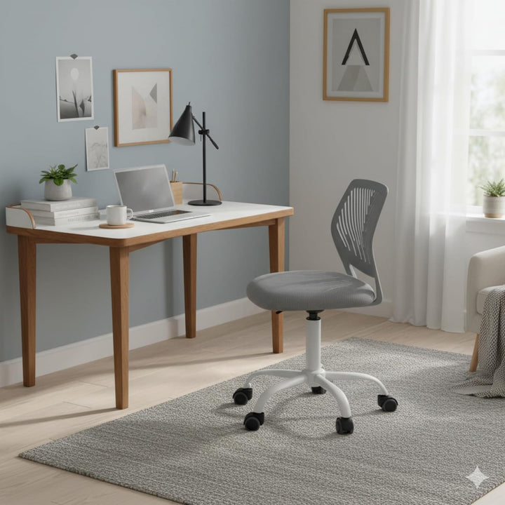 Homy Casa Schreibtischstuhl Verstellbarer Drehstuhl Bürostuhl Stoffsitz Ergonomischer Arbeitsstuhl o