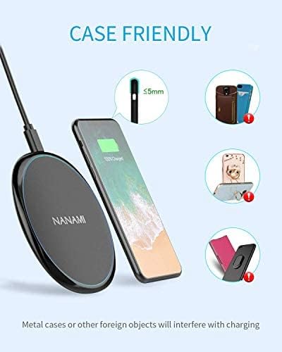 NANAMI Wireless Charger mit 20W USB C PD Adapter,10W Schnelles Drahtloses Ladegerät für Samsung Gala