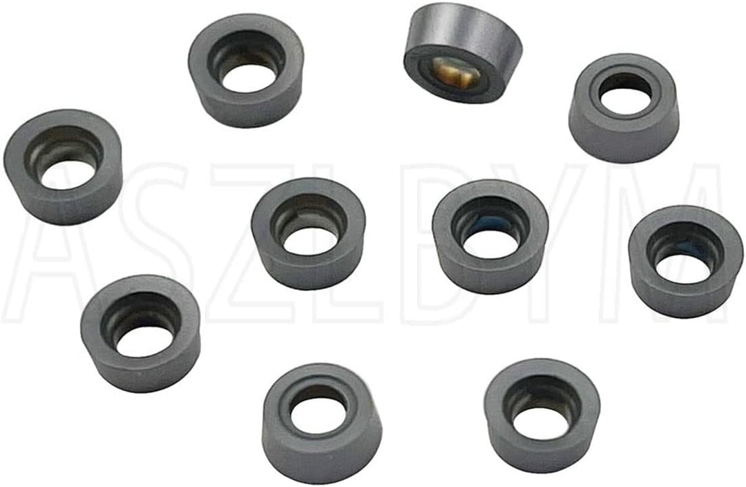 ASZLBYM 11 Stück RCMT060204 MO Wendeschneidplatten-Fräseinsätze Klingenfräser mit 1/2 "/ 12 mm SRDCN