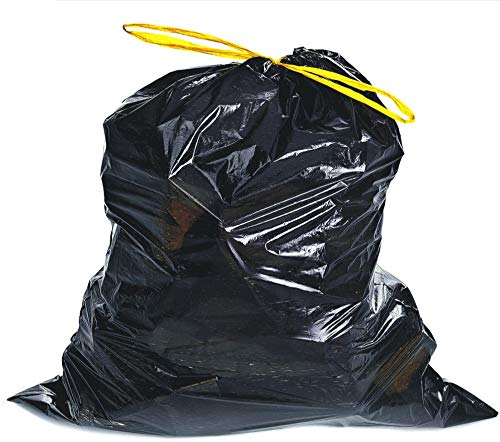 DanDiBo 100x Müllsäcke 30L Zugband Extra Reissfest Stark Abfallsäcke Zugbandsack Müllsack LDPE 38 my