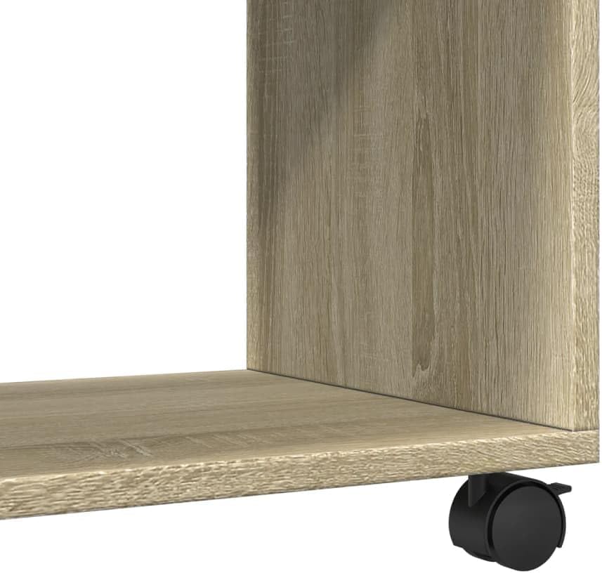 vidaXL Rollschrank, Rollcontainer mit Offenem Design, Aktenschrank für Büro Wohnzimmer, Büroschrank