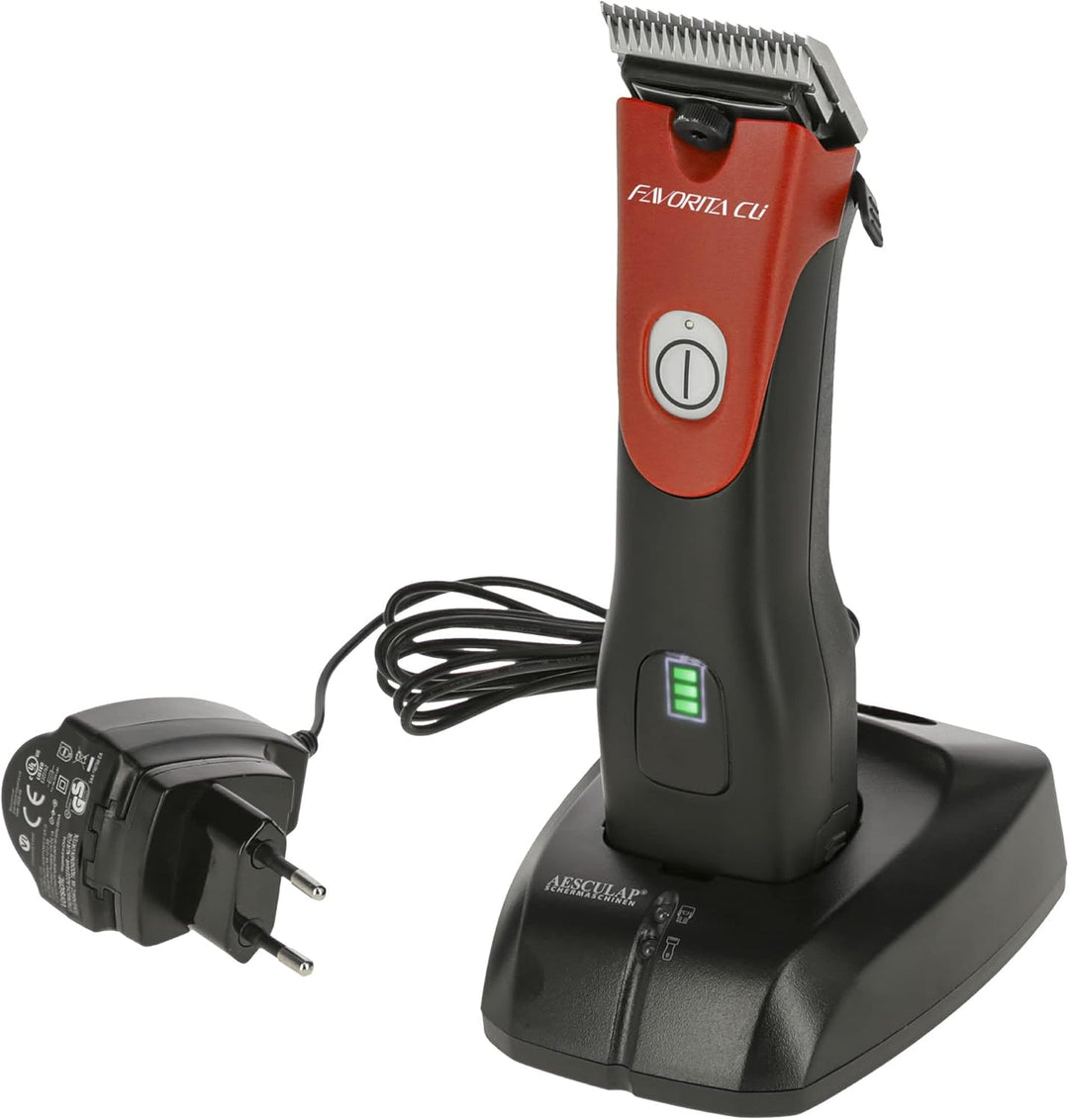 Kerbl Aesculap Favorita CLi, 1 Akkuschermaschine Signalrot, Modell 2022, GT234-SR, Signalrot