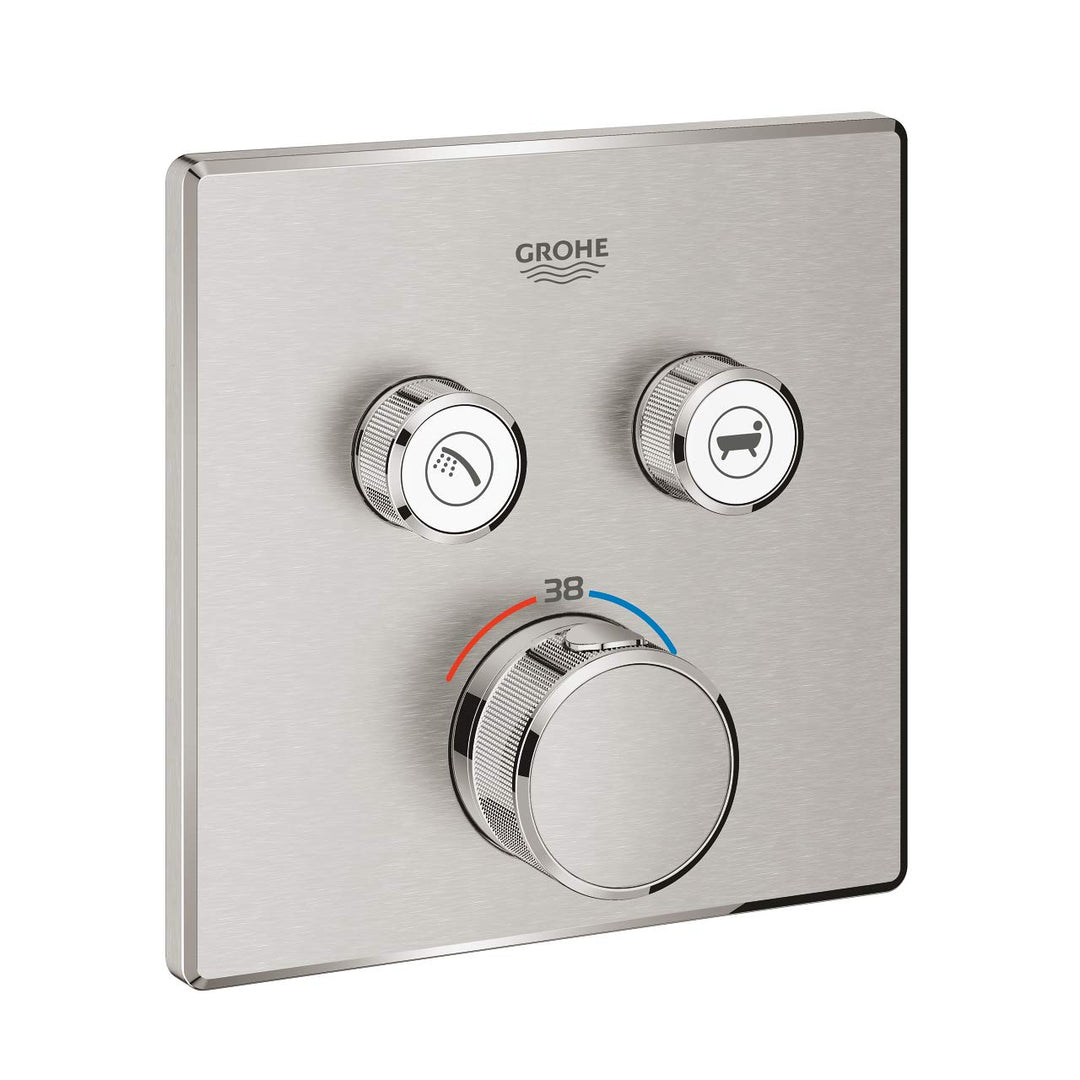 GROHE 29124DC0 GRT SmartControl THM trimset square 2SC Armatur, supersteel