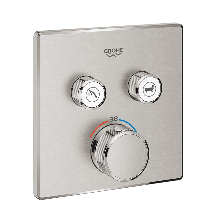 GROHE 29124DC0 GRT SmartControl THM trimset square 2SC Armatur, supersteel
