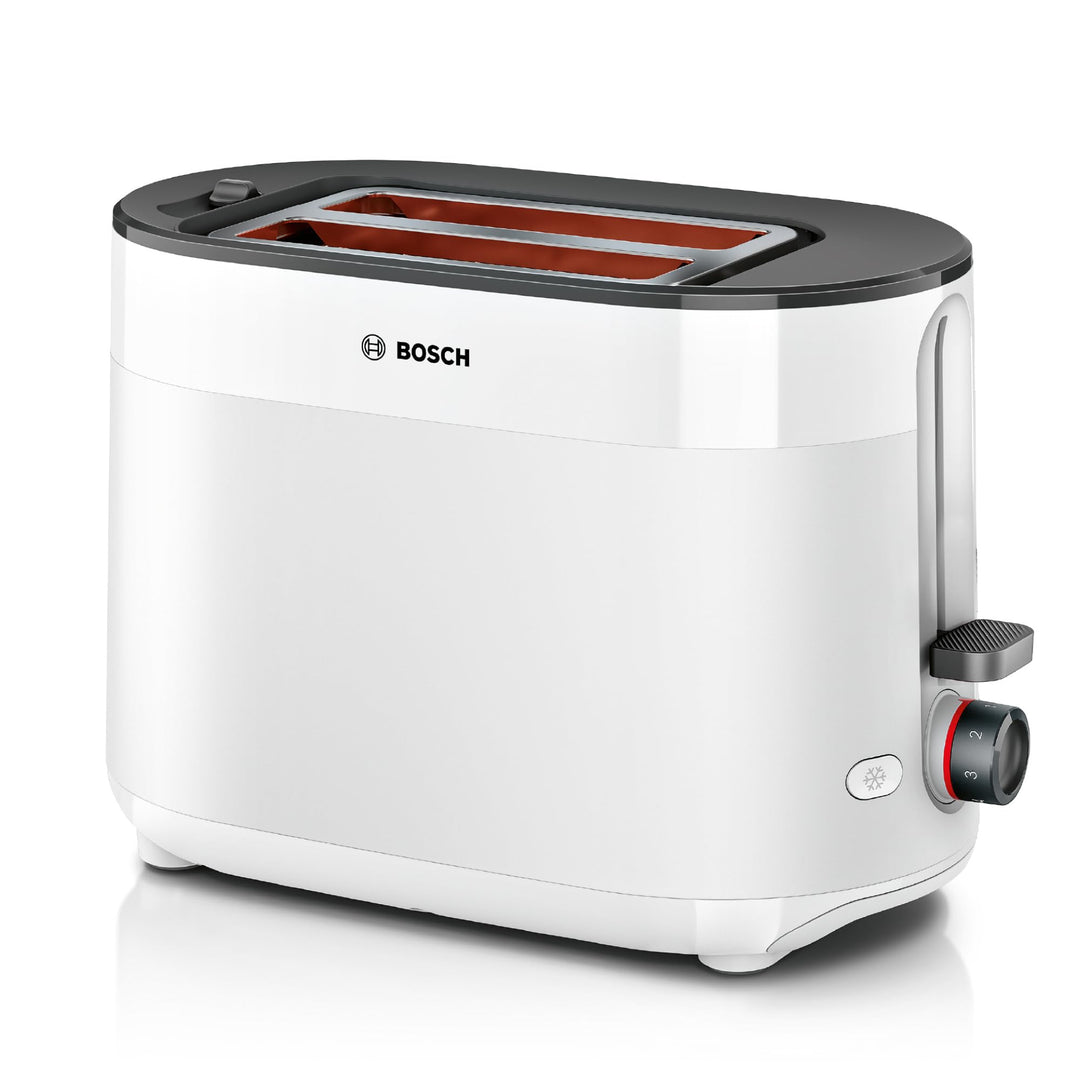 Bosch Kompakt Toaster MyMoment TAT2M121, integrierter Brötchenaufsatz, mit Auftaufunktion, mit Absch