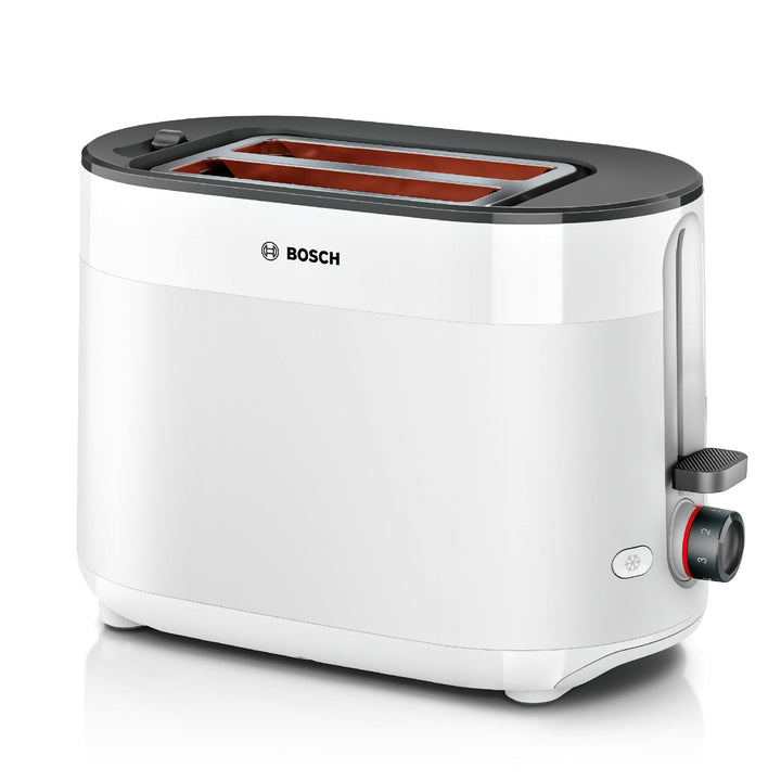 Bosch Kompakt Toaster MyMoment TAT2M121, integrierter Brötchenaufsatz, mit Auftaufunktion, mit Absch