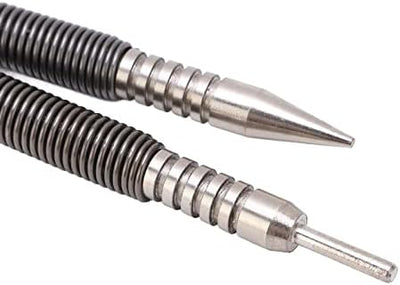 Federbelastetes Design Kohlenstoffstahl Material 3500PSI Impact Dual Head Nail Setter Pin Set, 2pcs