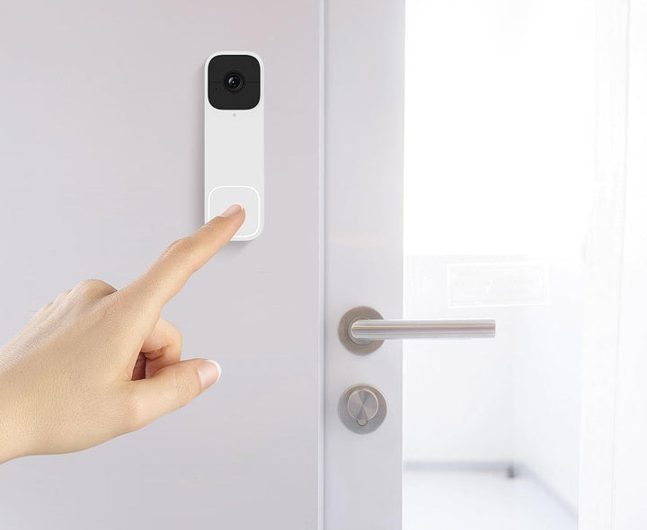 Somikon Türklingel mit Kamera: Kabellose WLAN-2K-Video-Türklingel, 170°, KI-Paket-Erkennung, PIR, Ap