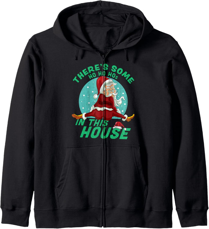 Es gibt einige Ho Ho Hos in diesem Haus Weihnachten Weihnachtsmann Kapuzenjacke