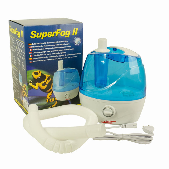 Lucky Reptile Super Fog II - Terrarien Luftbefeuchter mit 2,1 Liter Wassertank - Nebelmaschine mit 3
