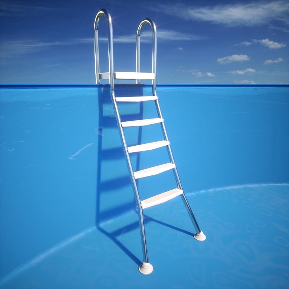 Original ASTRAL Edelstahl Leiter für 1,35 m Pool - 2X 5 Stufen - hochwertiges V2A
