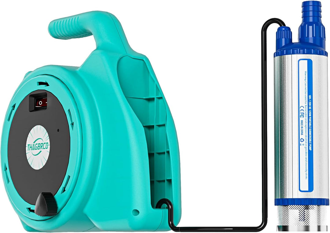 630GPH Wasserumfüllpumpe für Makita 18V Akku, 2400 L/Ht Tauchpumpe mit 16ft Kabel,120W Ölpumpe für G