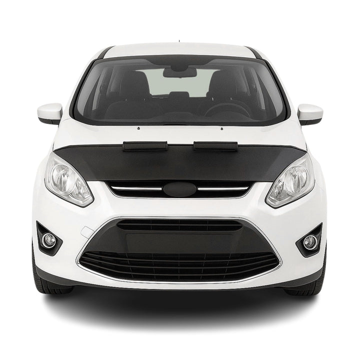 OMAC Haubenbra Steinschlagschutz Bonnet Bra kompatibel mit Ford C-Max 2010-2019 Schwarz Halb Schwarz