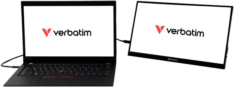 Verbatim PM-14, Portable Monitor, mobiler 14" Full HD Bildschirm für Laptop, Tablet, Smartphone, PS5