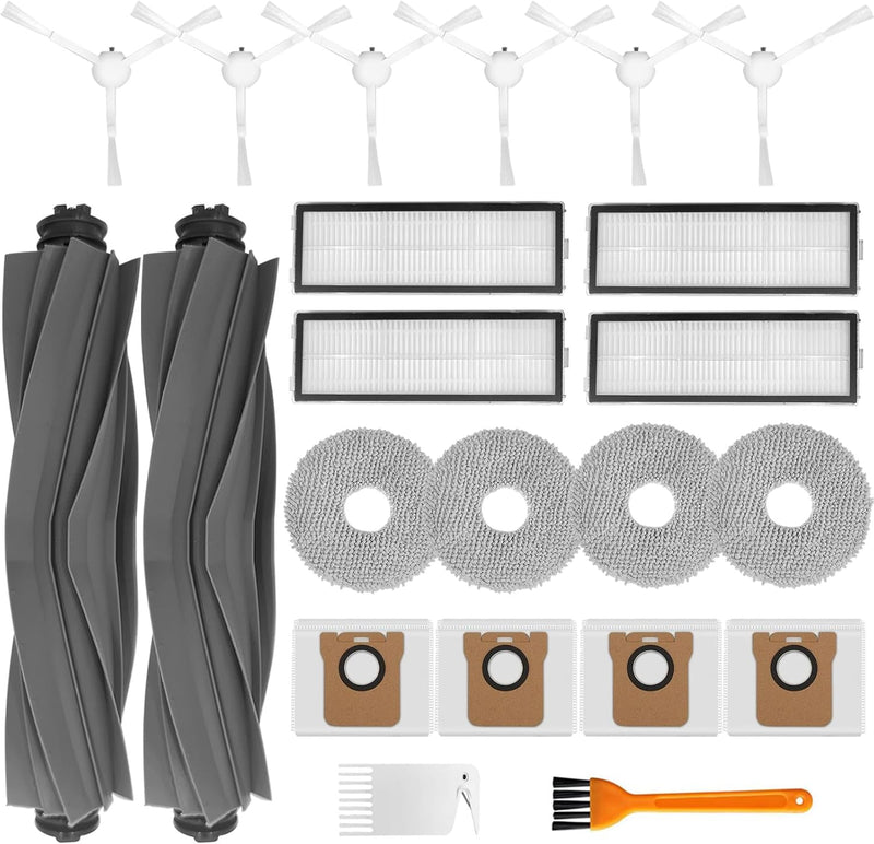 Bibemorol Zubehörset für Dreame L10 Ultra / L10s Ultra Roboter Staubsauger, Zubehör mit 2 Hauptbürst