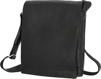 Harolds Campo Umhängetasche aus Leder 32 cm schwarz, Schwarz